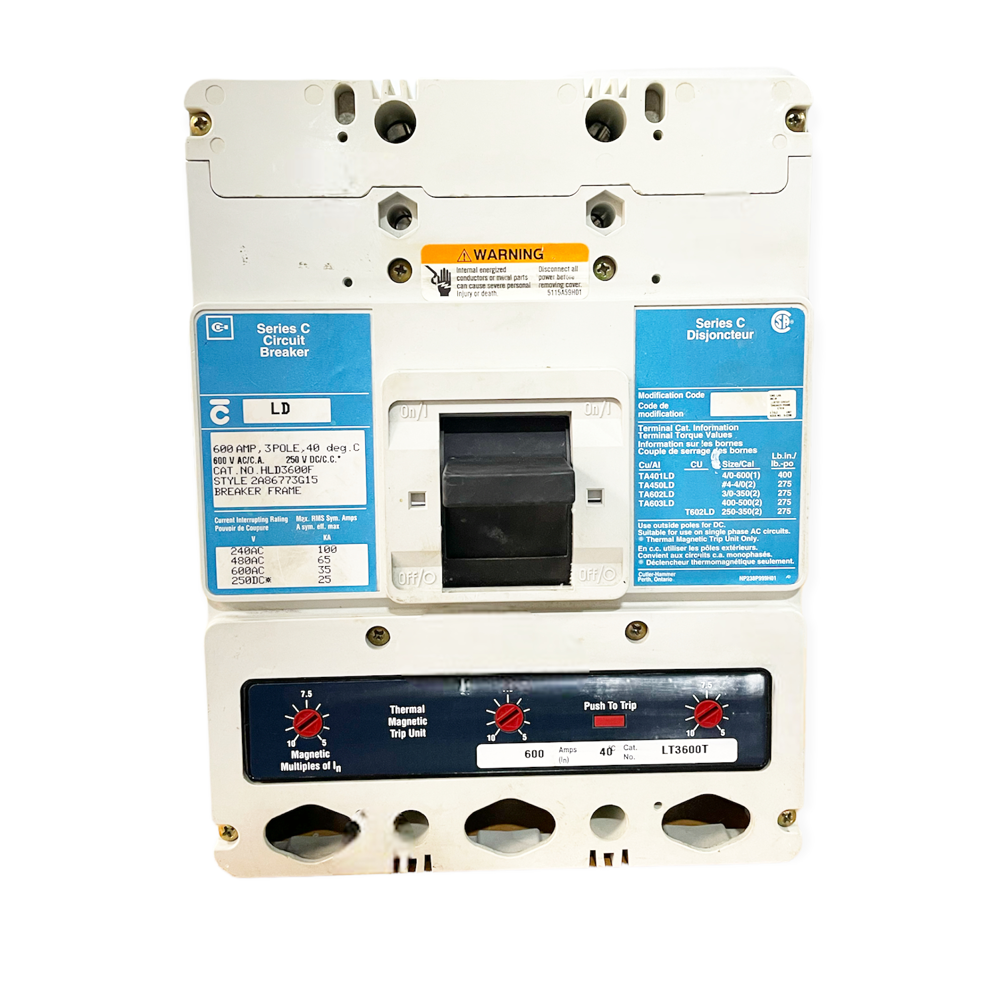 LD2350 Circuit Breaker 350 AMP 2 Pole(s) EATON