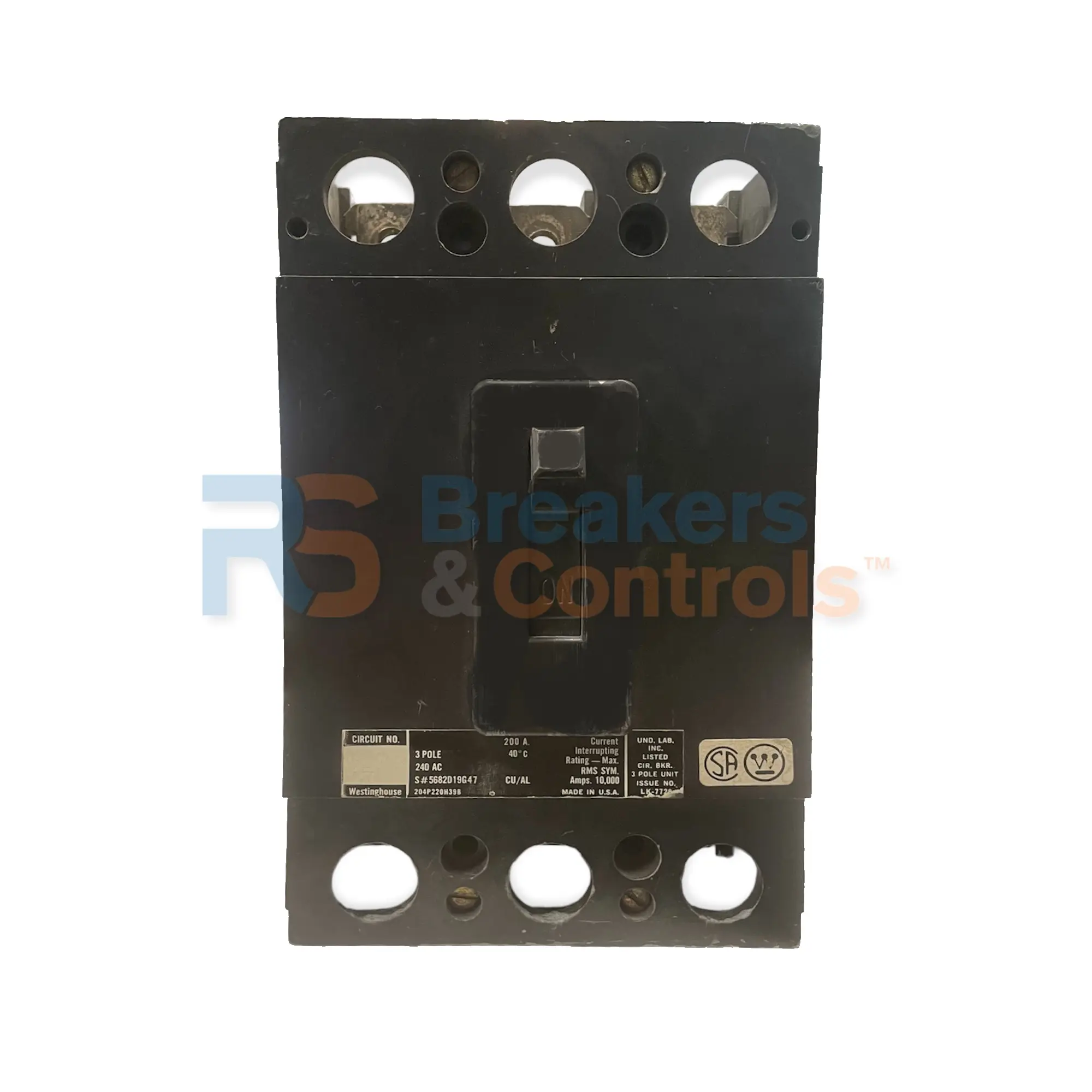 CA3125Y Circuit Breaker 125 AMP 3 Pole(s) EATON