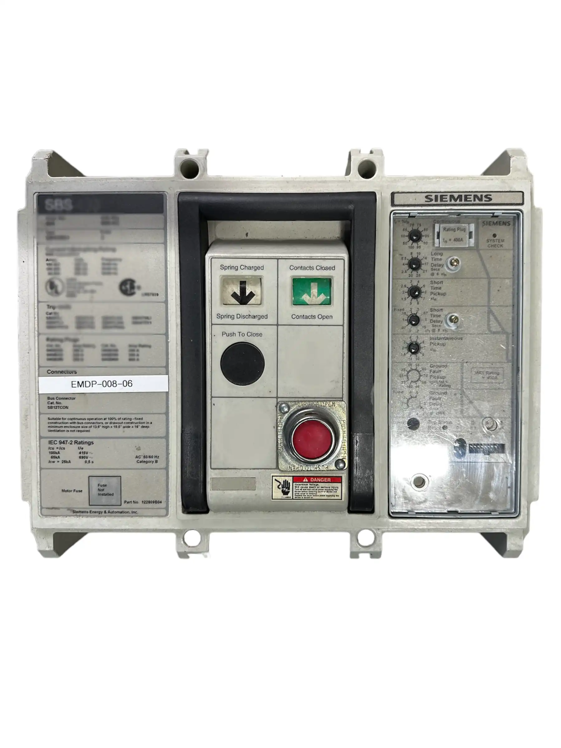SBS1212 Circuit Breaker 1200 AMP 3 Pole(s) SIEMENS