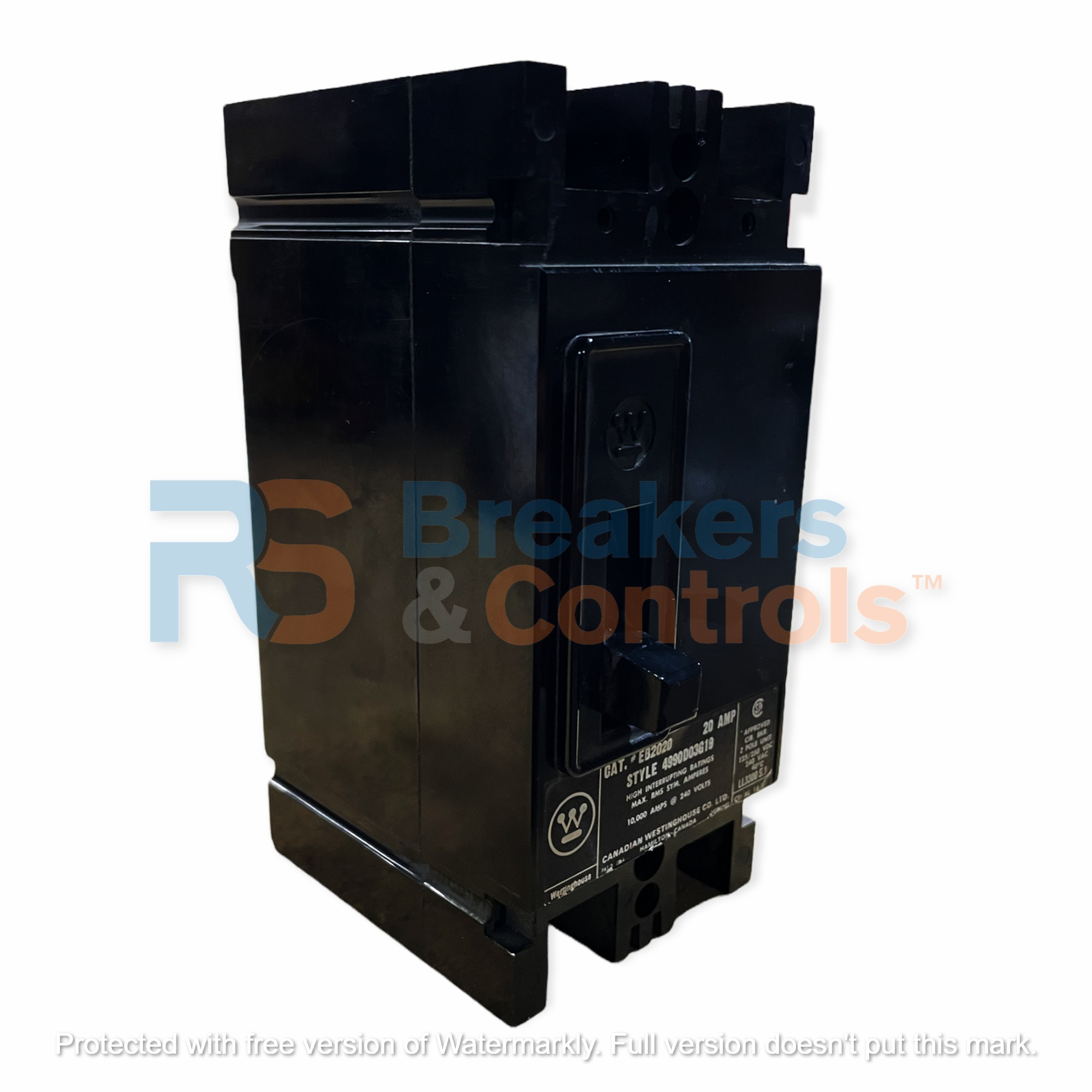 EB2100 Circuit Breaker 100 AMP 2 Pole(s) EATON RS Breakers and Controls