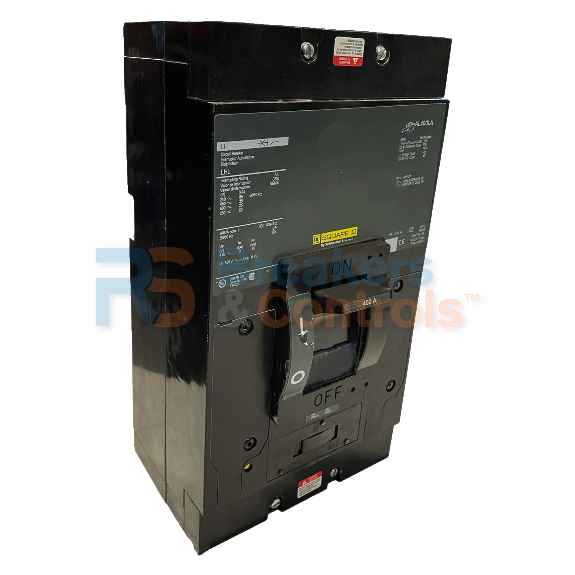 LAL36125 Circuit Breaker 125 AMP 3 Pole(s) SQUARE D RS Breakers and
